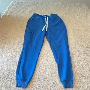 FIGS Zamora High Waisted Jogger Scrub Pants for Women  Blue Joggers SZ S